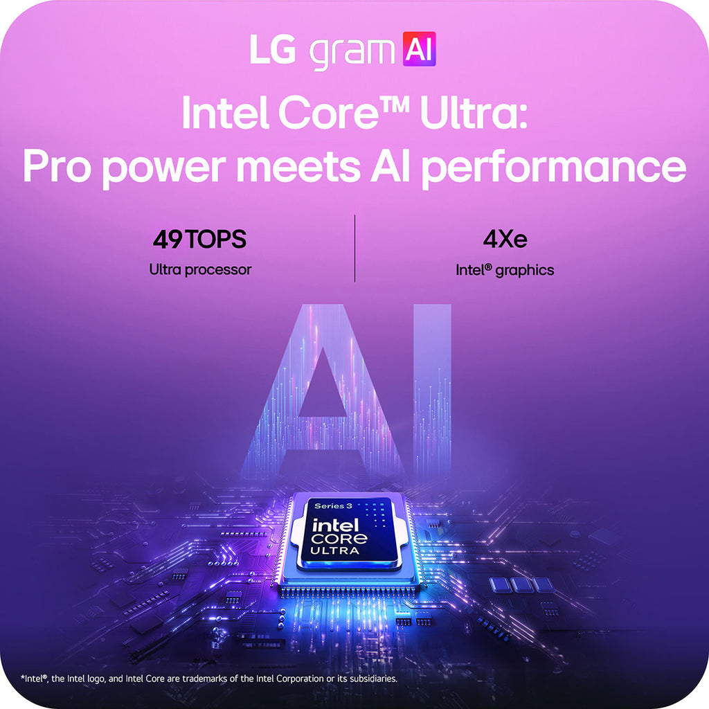 LG gram Copilot+ PC Laptop 14-Inch Intel Core Ultra 7 32GB RAM 1TB SSD in Black - 14Z90U-G.AU87U1 - image 6