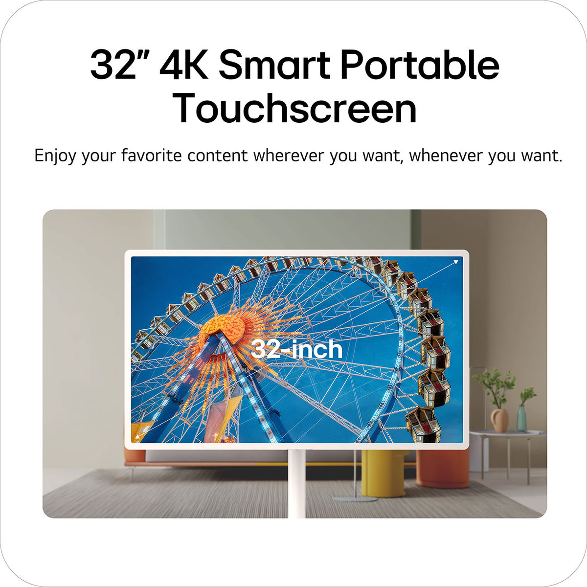 LG StanbyME 2 Max 32-Inch Portable 4K Smart Touch Screen - 32LX6BWGA - image 10