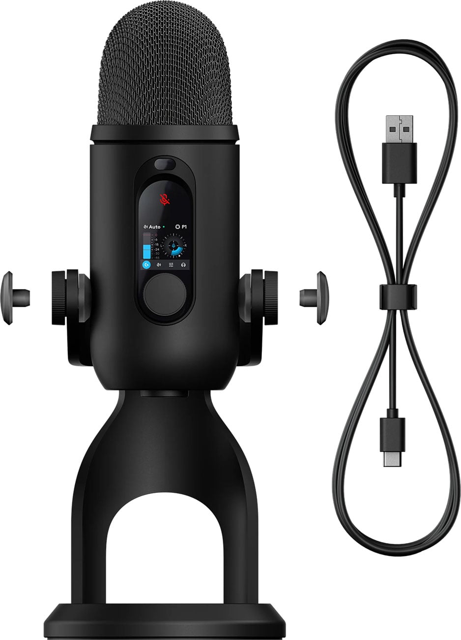 Logitech YETI 2 Multi-Pattern USB Microphone with Blue VO!CE in Black - 988-000587 - image 3