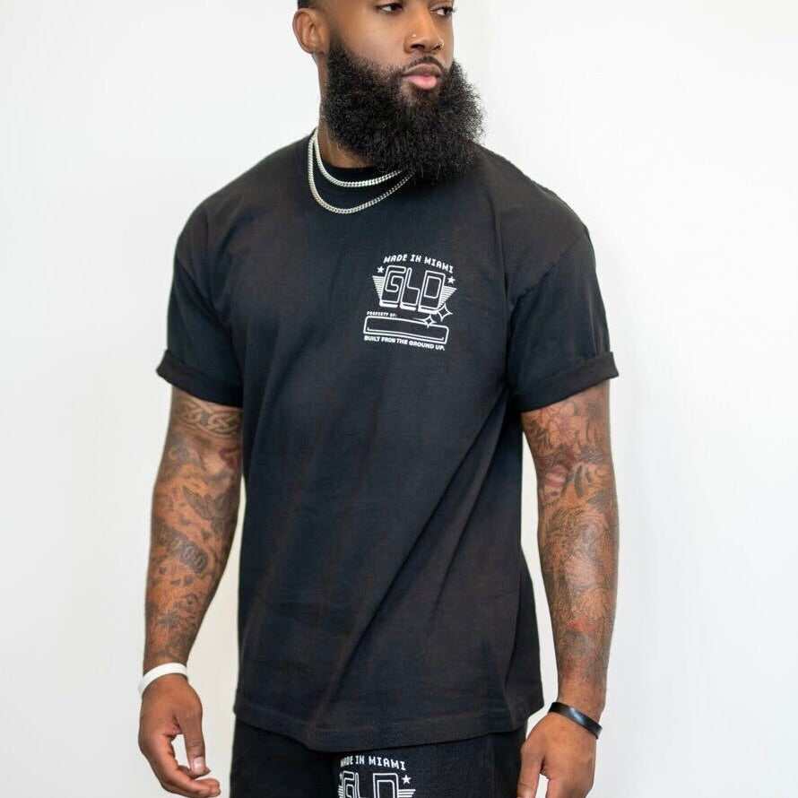 GLD PROMO Made In Miami Black Tee