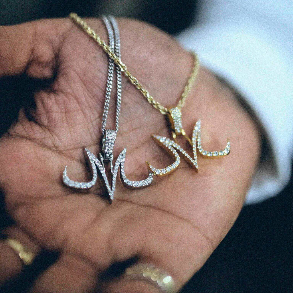 GLD Men Majin Pendant in White Gold