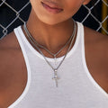 GLD Women 2 Chains + 2 Pendants - White Gold