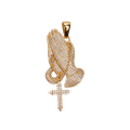 Womens MAS Iced Praying Hands