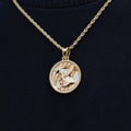GLD Men Memento Mori Coin Pendant