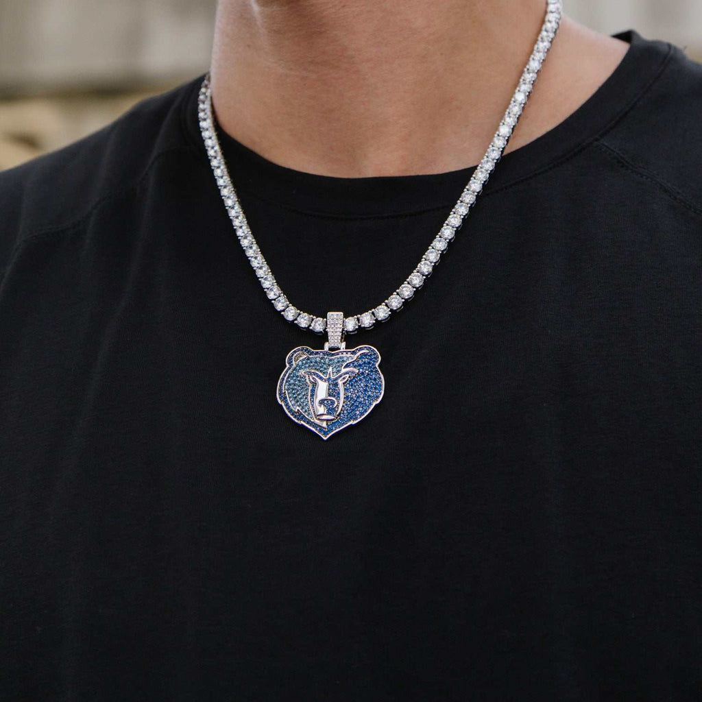 GLD Men Memphis Grizzlies Official NBA Logo Pendant