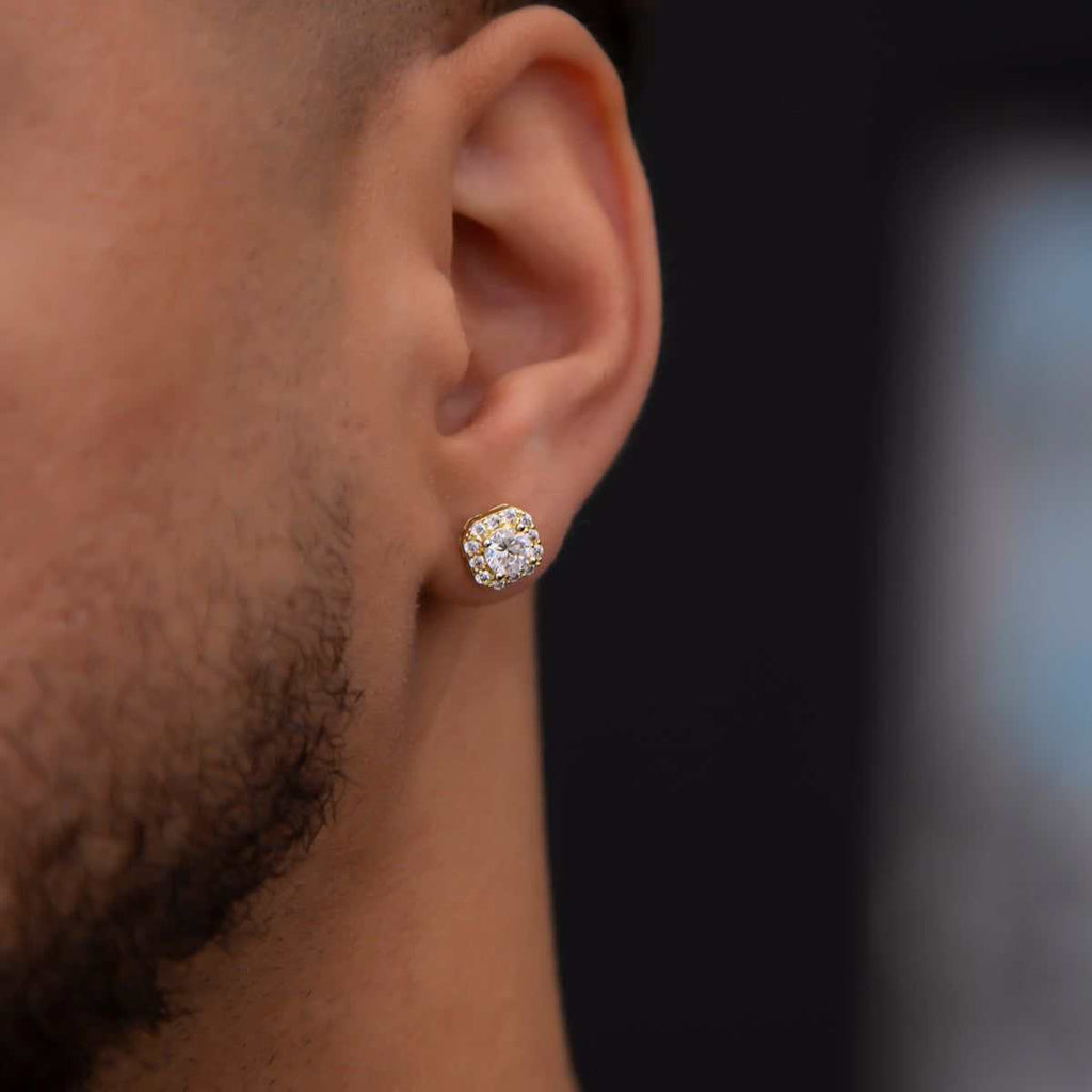 GLD Men GLD Micro Clustered Diamond Earrings