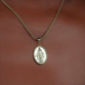 GLD Women Solid Gold Micro Lady of Guadalupe Pendant