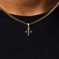 GLD PROMO Micro Simple Celtic Cross Pendant in Yellow Gold