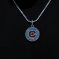 GLD Men Chicago Fire FC Official MLS Logo Pendant in White Gold