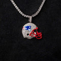 GLD PROMO New England Patriots Official NFL Helmet Pendant