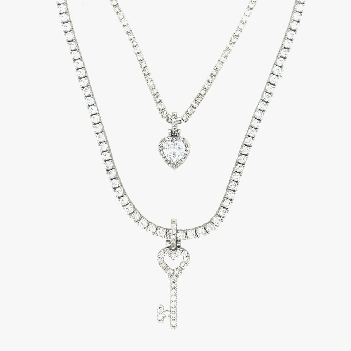 MAS - GLD Women Key to my Heart Set in White Gold