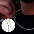 GLD PROMO Box Chain + Simple Heart Lariat Necklace
