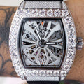 GLD PROMO 40MM Perennial Era® Skeleton Watch- Fully Iced w/ Rubber Strap