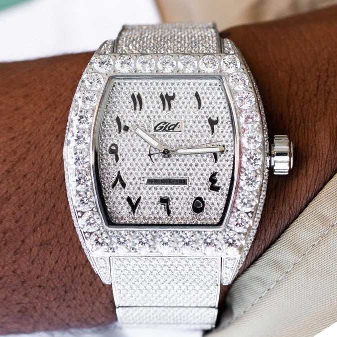 GLD Men 40MM Perennial Era® Watch Arabic- Fully Iced