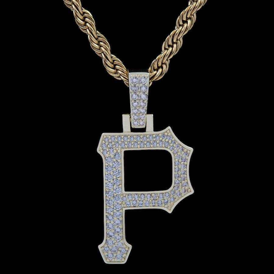 GLD Men Pittsburgh Pirates Official MLB Logo Pendant