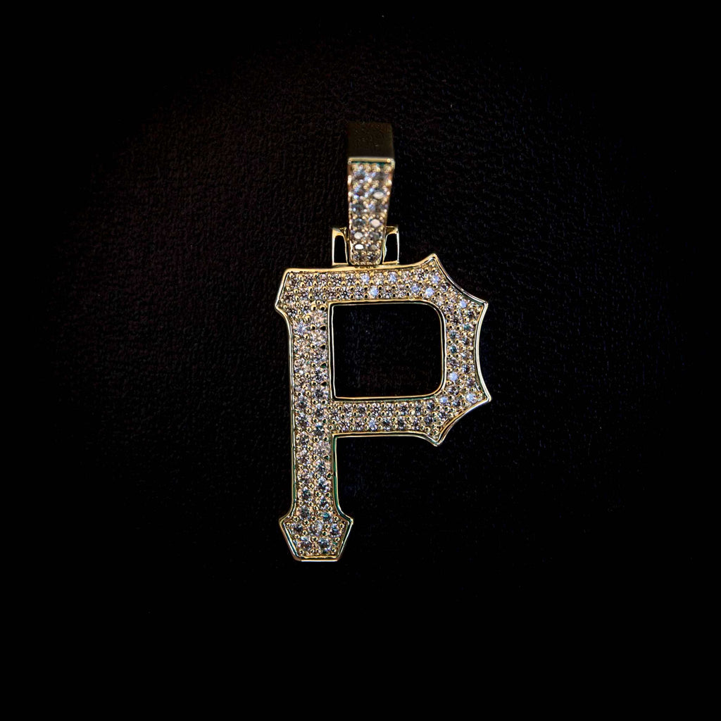 GLD Men Pittsburgh Pirates Official MLB Logo Pendant