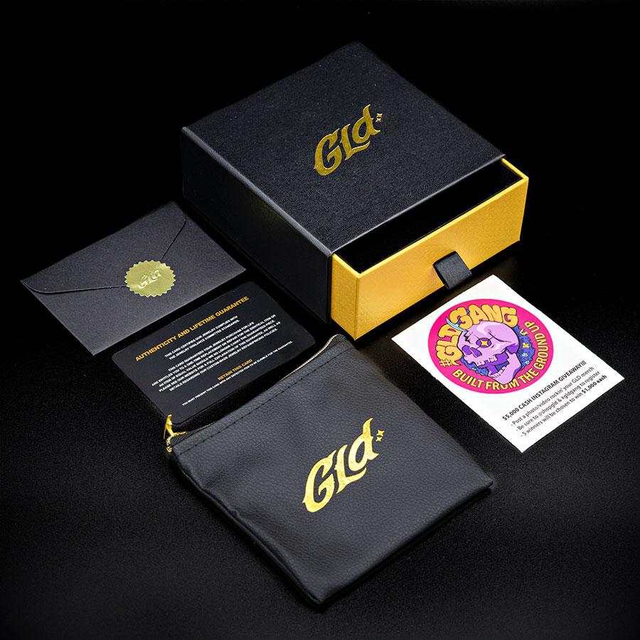 GLD Women GLD Heart Tennis Hoop Earrings - Rose Gold