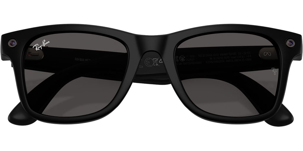 Ray-Ban Meta Wayfarer Sunglasses 53mm in Matte Black with Grey Lenses - 0RW4011-601S87 - image 5