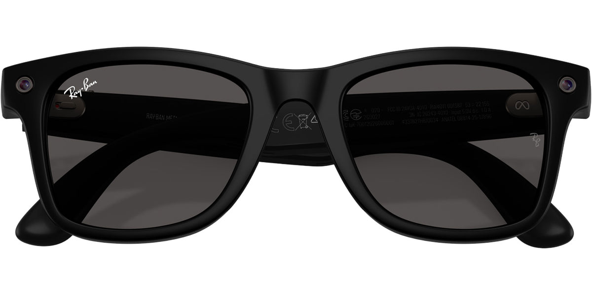Ray-Ban Meta Wayfarer Sunglasses 53mm in Matte Black with Grey Lenses - 0RW4011-601S87 - image 5