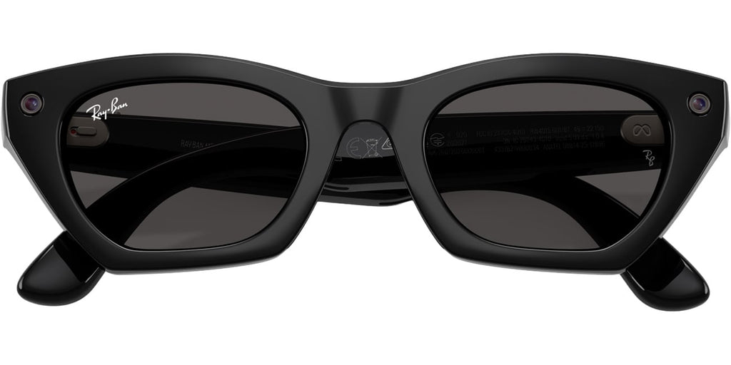 Ray-Ban Meta Zena Sunglasses (Gen 3) 49mm in Shiny Black with Grey Lenses - 0RW4015-601/87 - image 5