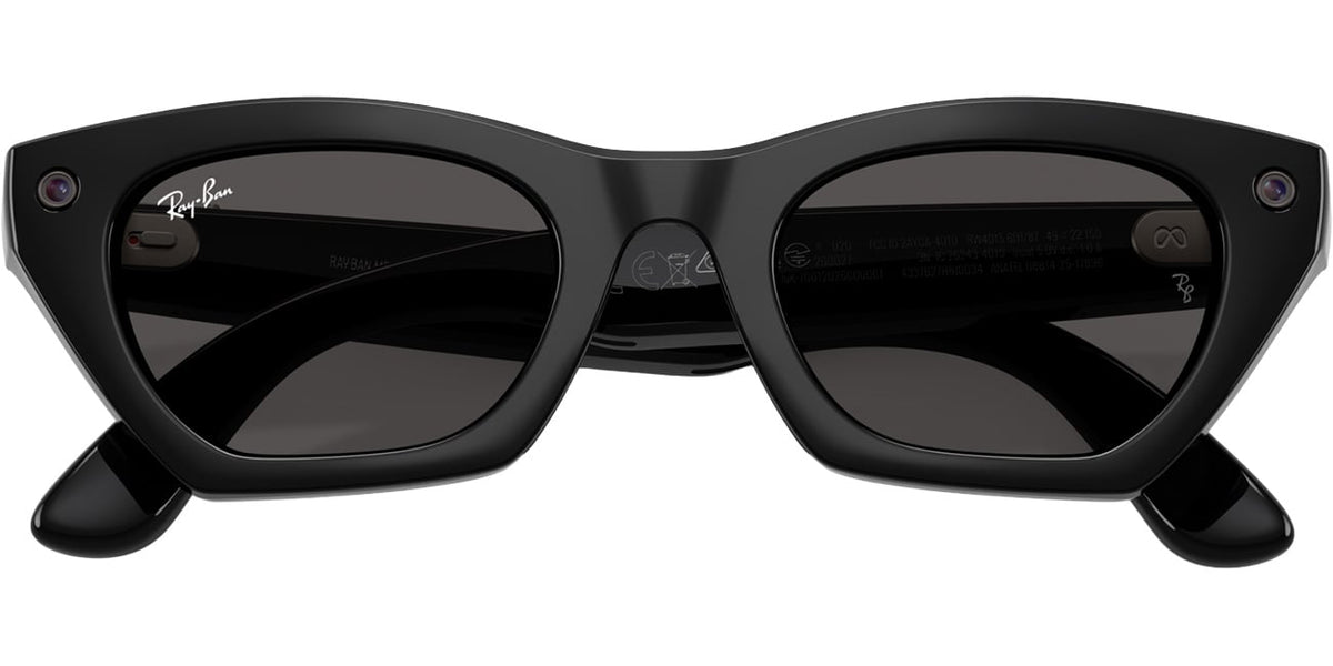 Ray-Ban Meta Zena Sunglasses (Gen 3) 49mm in Shiny Black with Grey Lenses - 0RW4015-601/87 - image 5