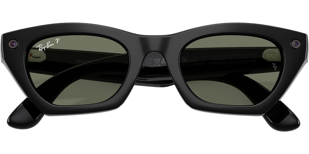 Ray-Ban Meta Zena Sunglasses (Gen 3) 49mm in Black with Green Polarized Lenses - 0RW4015-601/9A - image 5