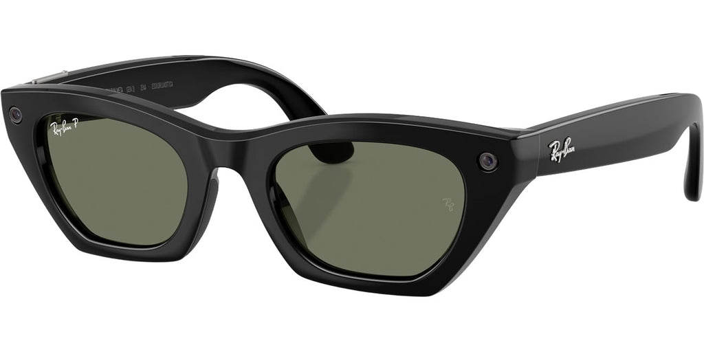 Ray-Ban Meta Zena Sunglasses (Gen 3) 49mm in Black with Green Polarized Lenses - 0RW4015-601/9A - image 1