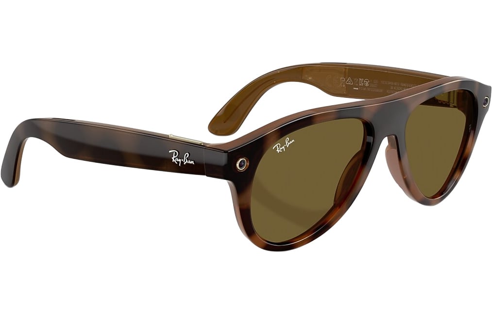 Ray-Ban Meta Aviator Sunglasses (Gen 3) 54mm in Havana with Dark Brown Lenses - 0RW4016-690573 - image 4