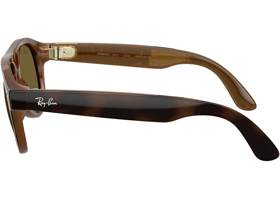 Ray-Ban Meta Aviator Sunglasses (Gen 3) 54mm in Havana with Dark Brown Lenses - 0RW4016-690573 - image 3