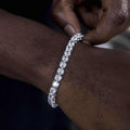 GLD PROMO Diamond Tennis Bracelet in White Gold- 5mm