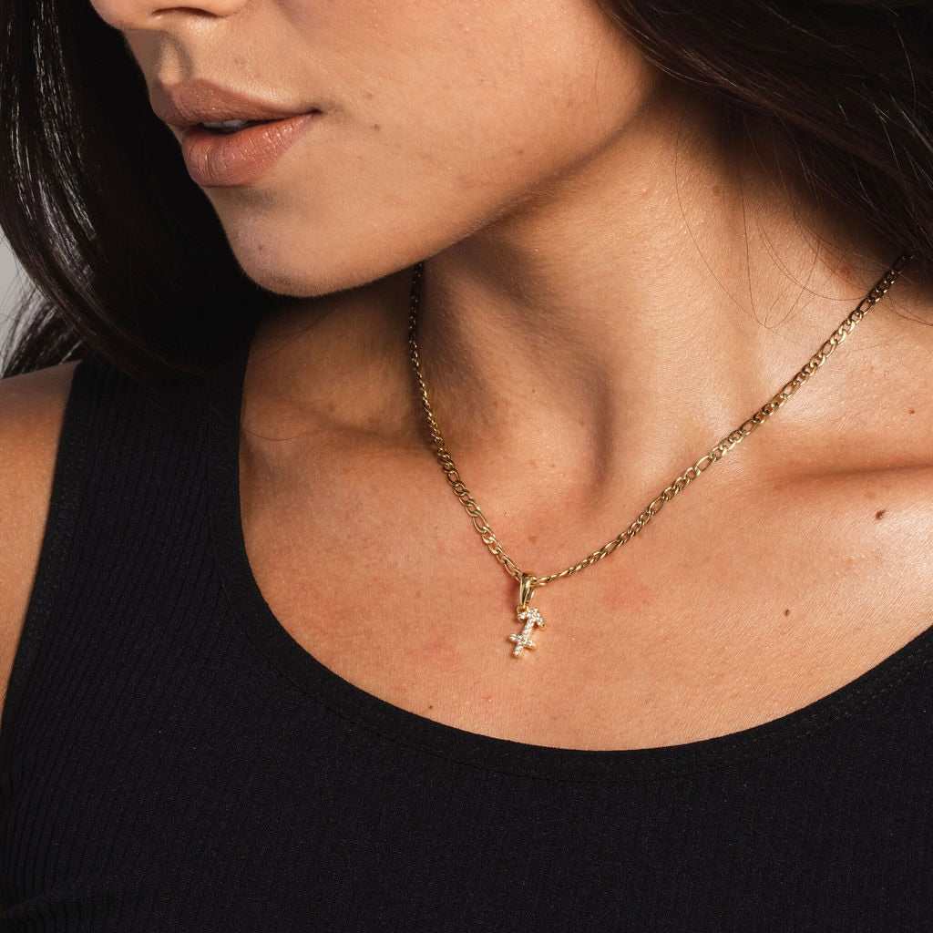 GLD PROMO - WOMEN Sagittarius Pave Pendant