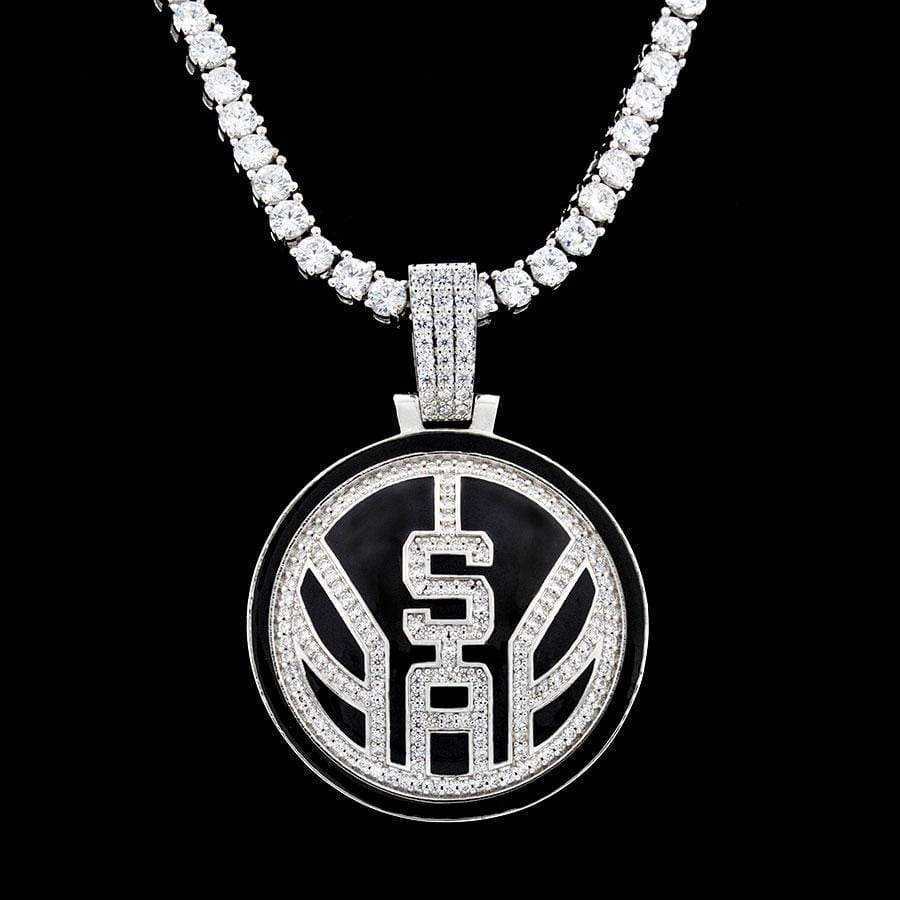 GLD Men San Antonio Spurs Official NBA Logo Pendant