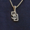 GLD PROMO 18k Vermeil San Diego Padres Micro Pendant