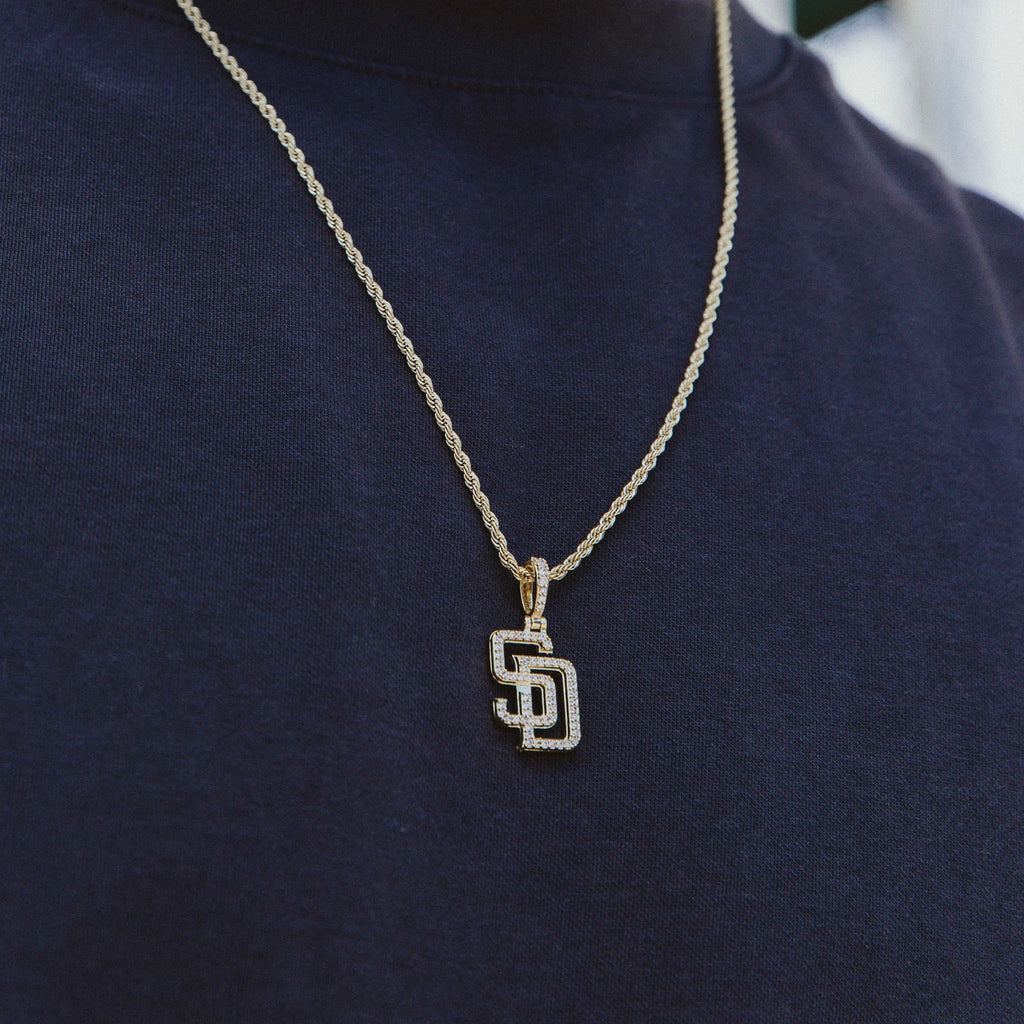 GLD PROMO 18k Vermeil San Diego Padres Micro Pendant