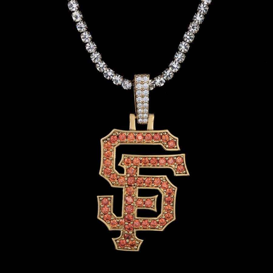 GLD Men San Francisco Giants Official MLB Logo Pendant