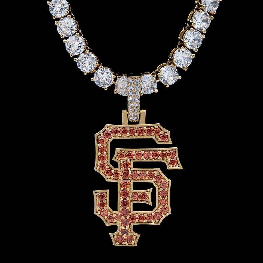 GLD Men San Francisco Giants Official MLB Logo Pendant