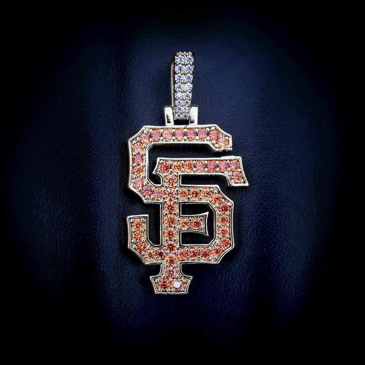 GLD Men San Francisco Giants Official MLB Logo Pendant