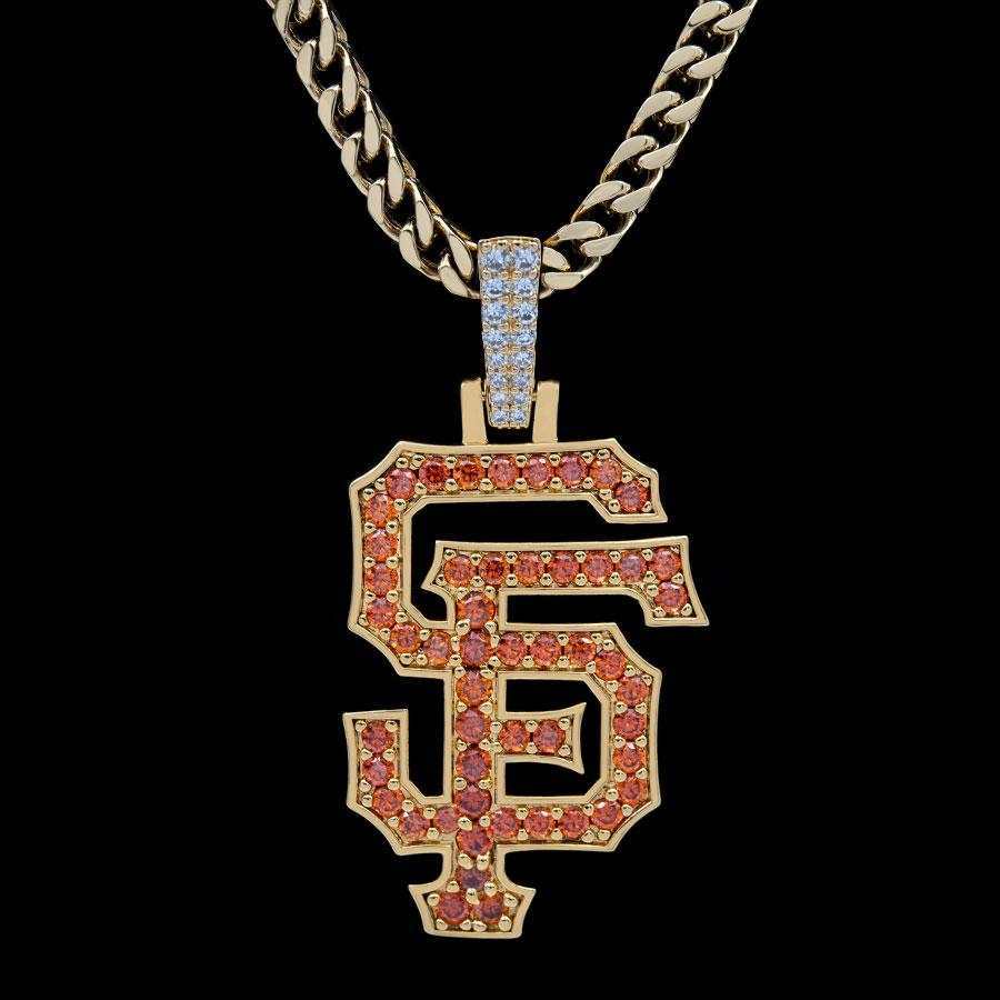 GLD Men San Francisco Giants Official MLB Logo Pendant