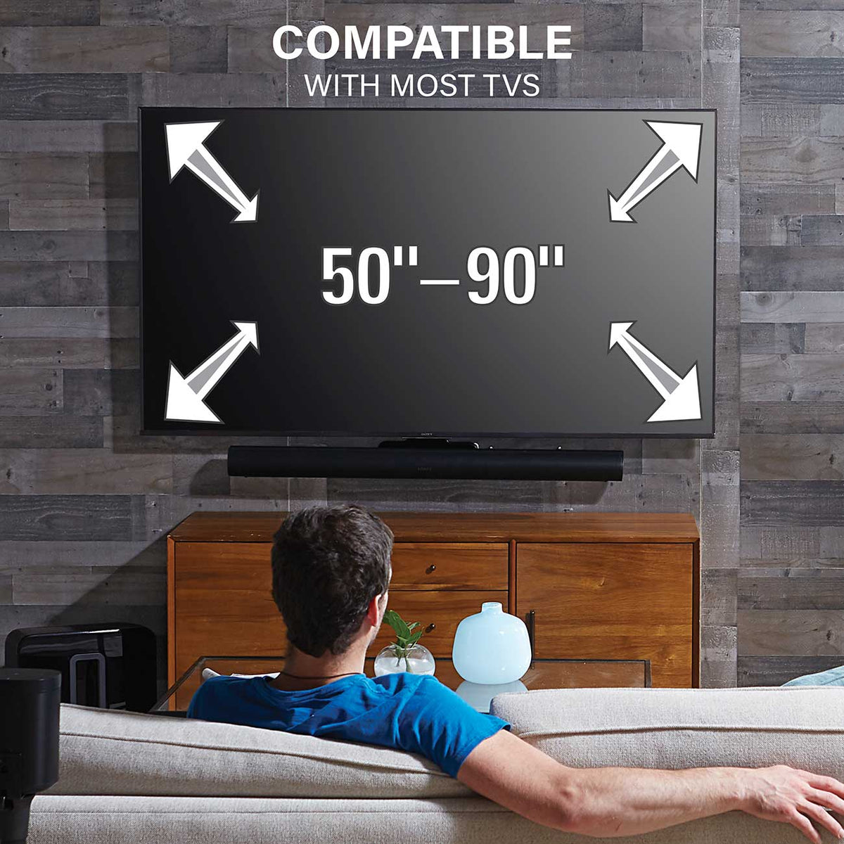 Sanus Soundbar TV Mount Designed for Sonos Arc and Arc Ultra Sound Bar - WSSATM1-B2 - image 3
