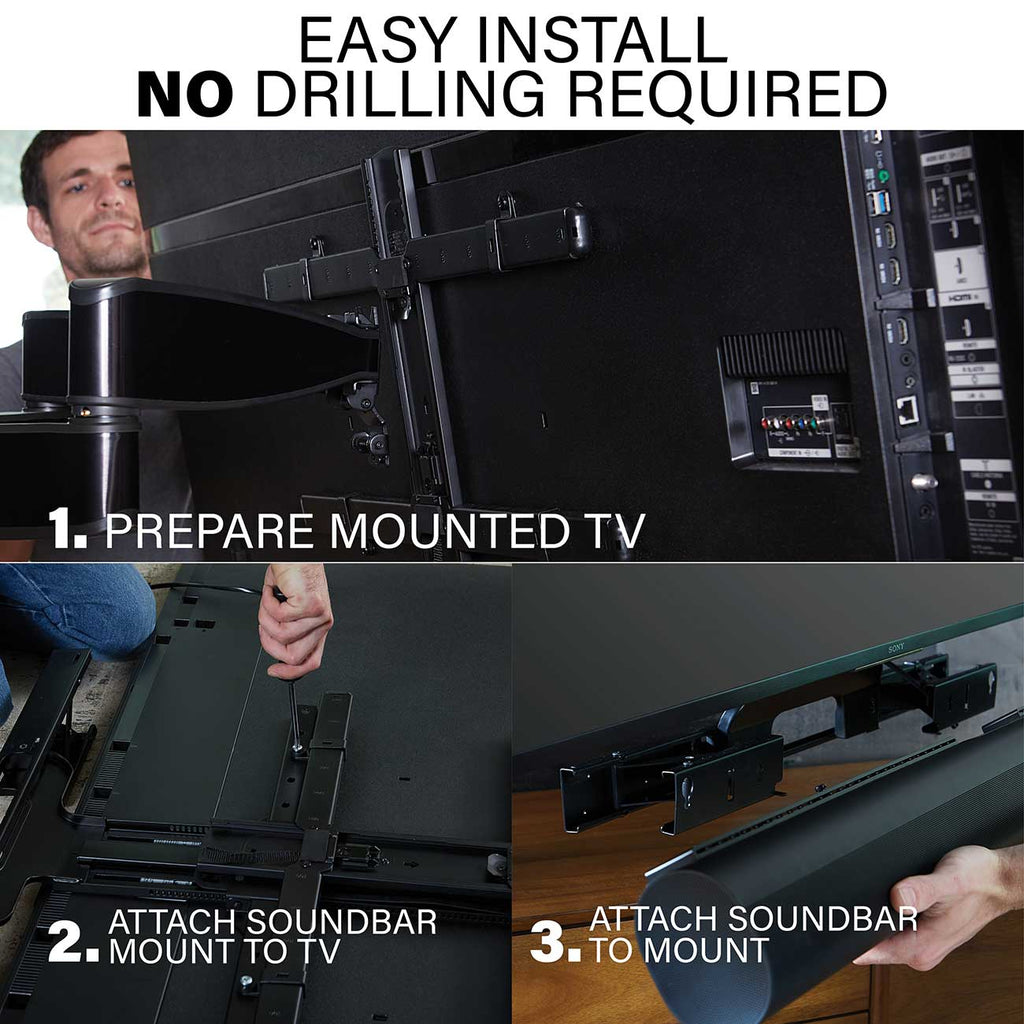 Sanus Soundbar TV Mount Designed for Sonos Arc and Arc Ultra Sound Bar - WSSATM1-B2 - image 6