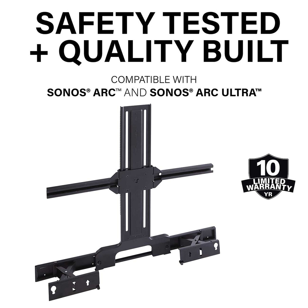 Sanus Soundbar TV Mount Designed for Sonos Arc and Arc Ultra Sound Bar - WSSATM1-B2 - image 5