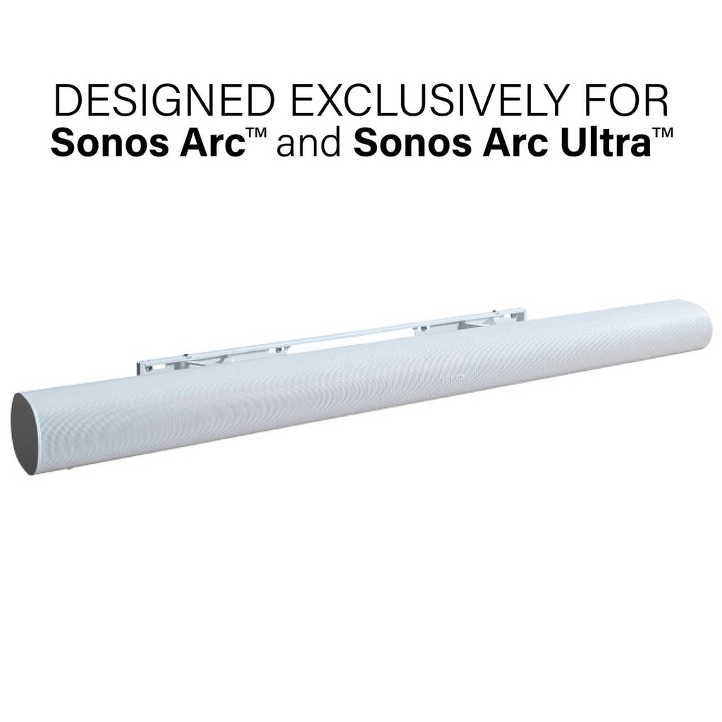 Sanus White Extendable Soundbar Wall Mount For Sonos Arc Sound Bar - WSSAWM1-W2 - image 2