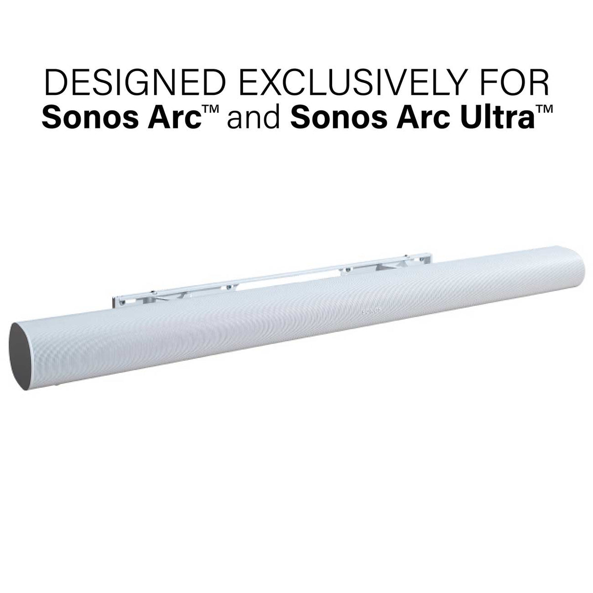 Sanus White Extendable Soundbar Wall Mount For Sonos Arc Sound Bar - WSSAWM1-W2 - image 2