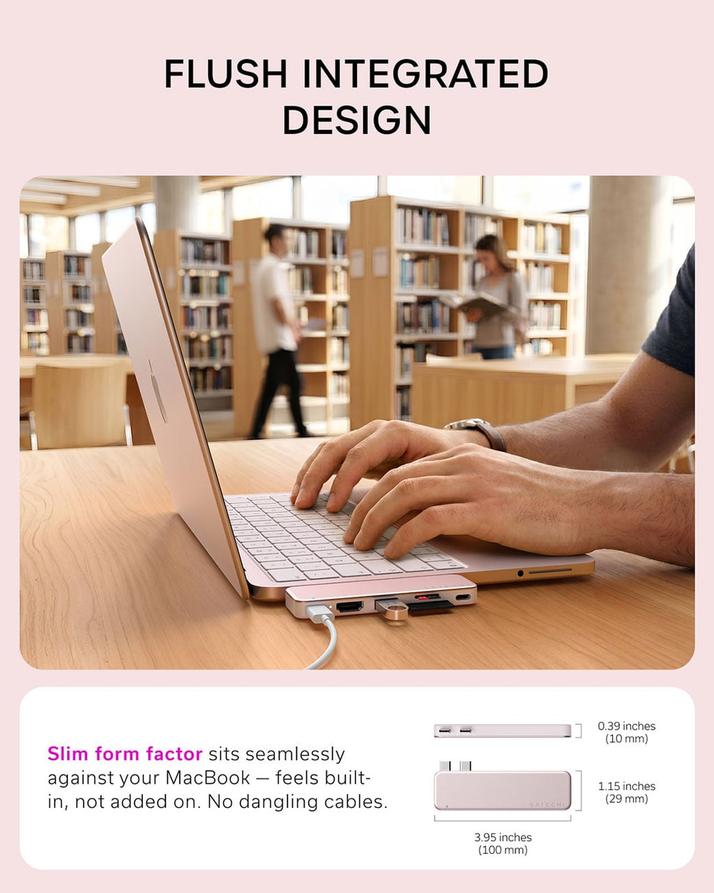 Satechi 6-in-1 USB-C Snap Hub in Blush - ST-HUSNP - image 9
