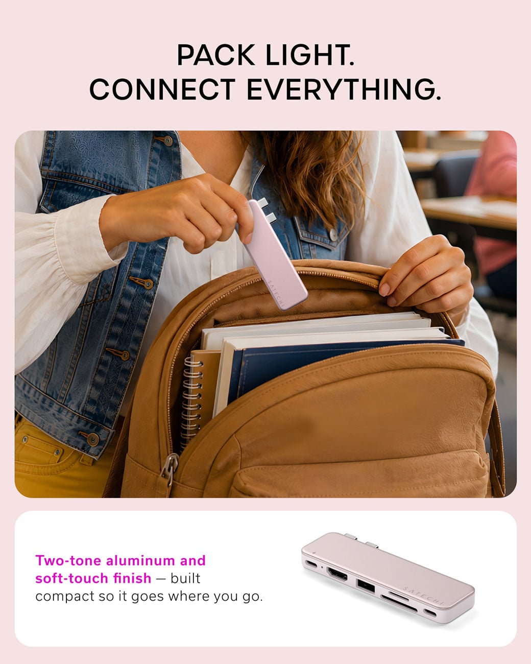 Satechi 6-in-1 USB-C Snap Hub in Blush - ST-HUSNP - image 10