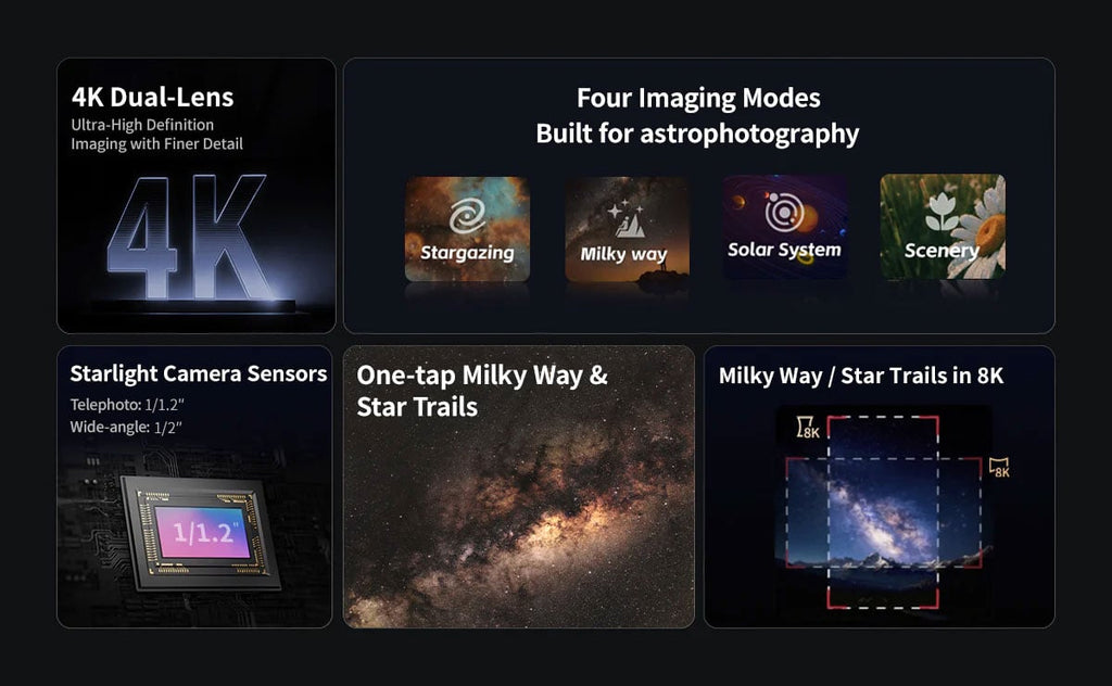 Seestar Compact 4K Dual-Camera Smart Telescope - S30PRO - image 4