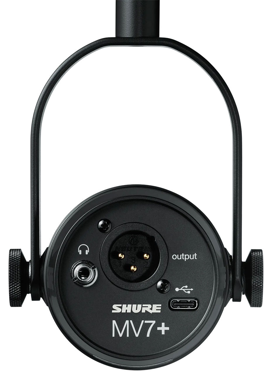 Shure MV7 Plus Black Podcasting Microphone - MV7PLUS-K - image 3