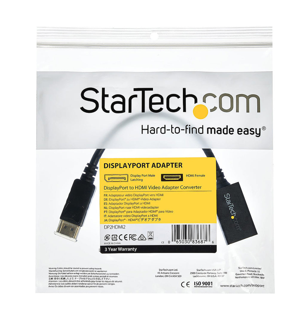 StarTech DisplayPort To HDMI Video Adapter Converter - DP2HDMI2 - image 7