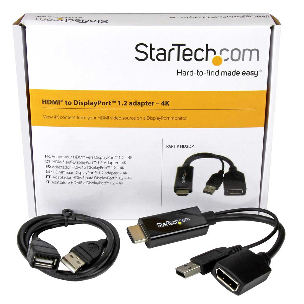 StarTech HDMI To DisplayPort Adapter - 4K 30Hz - HD2DP - image 5