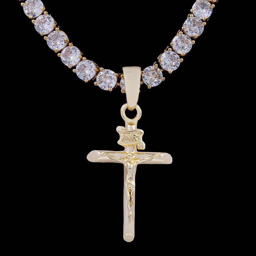 GLD PROMO SETS Crucifix Pendant in Yellow Gold